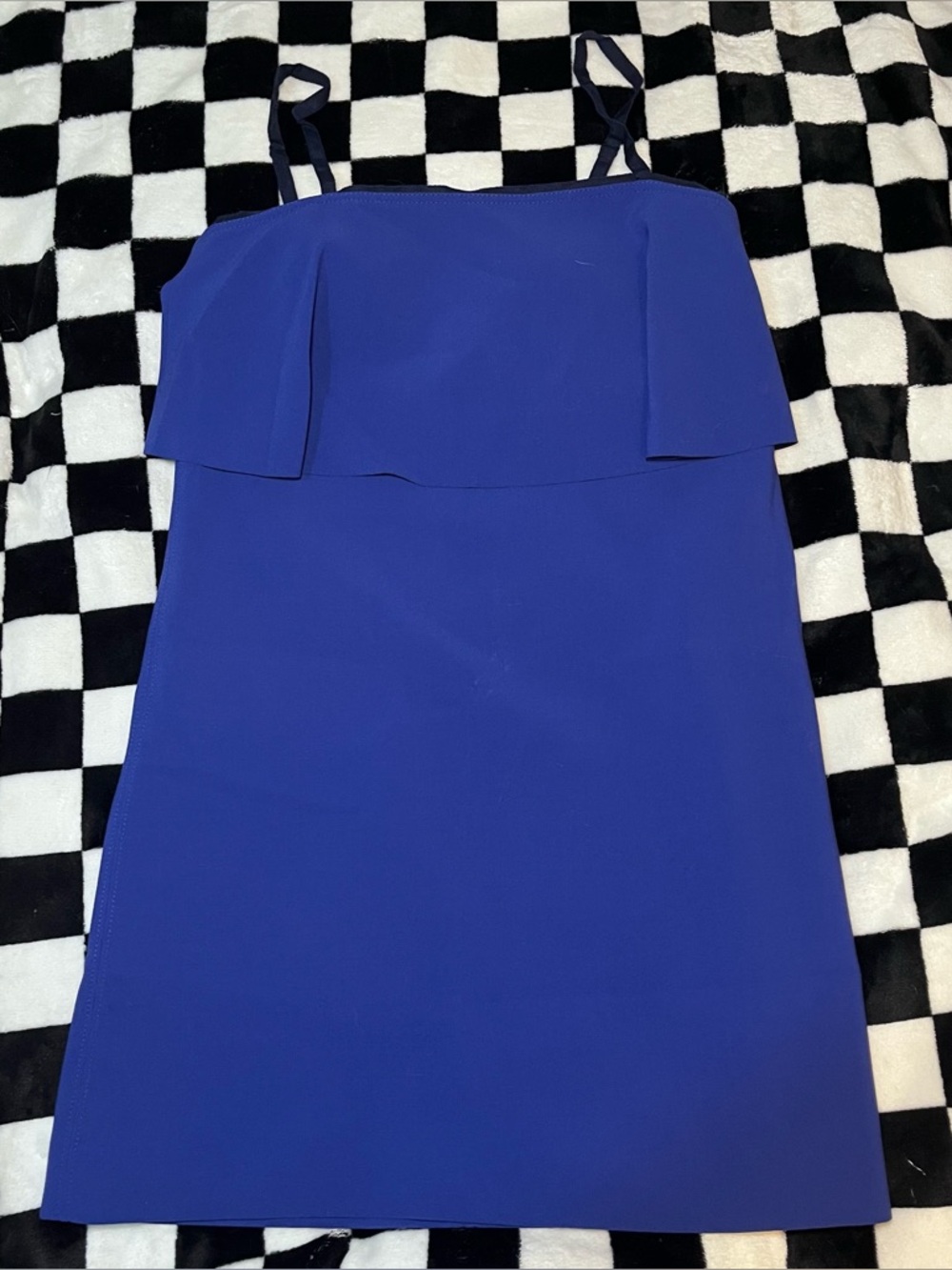 Sleeveless Royal Blue Layered Bodice Dress by Elizabeth and James